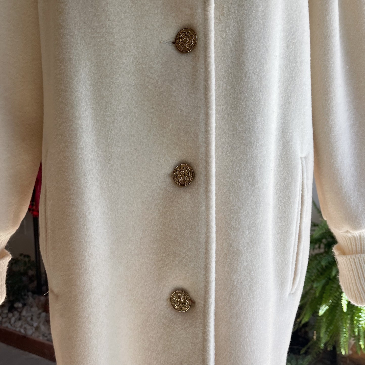 Vintage Portrait Wool Coat 80’s