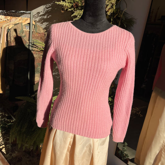 Vintage 70’s Knit Sweater Pink