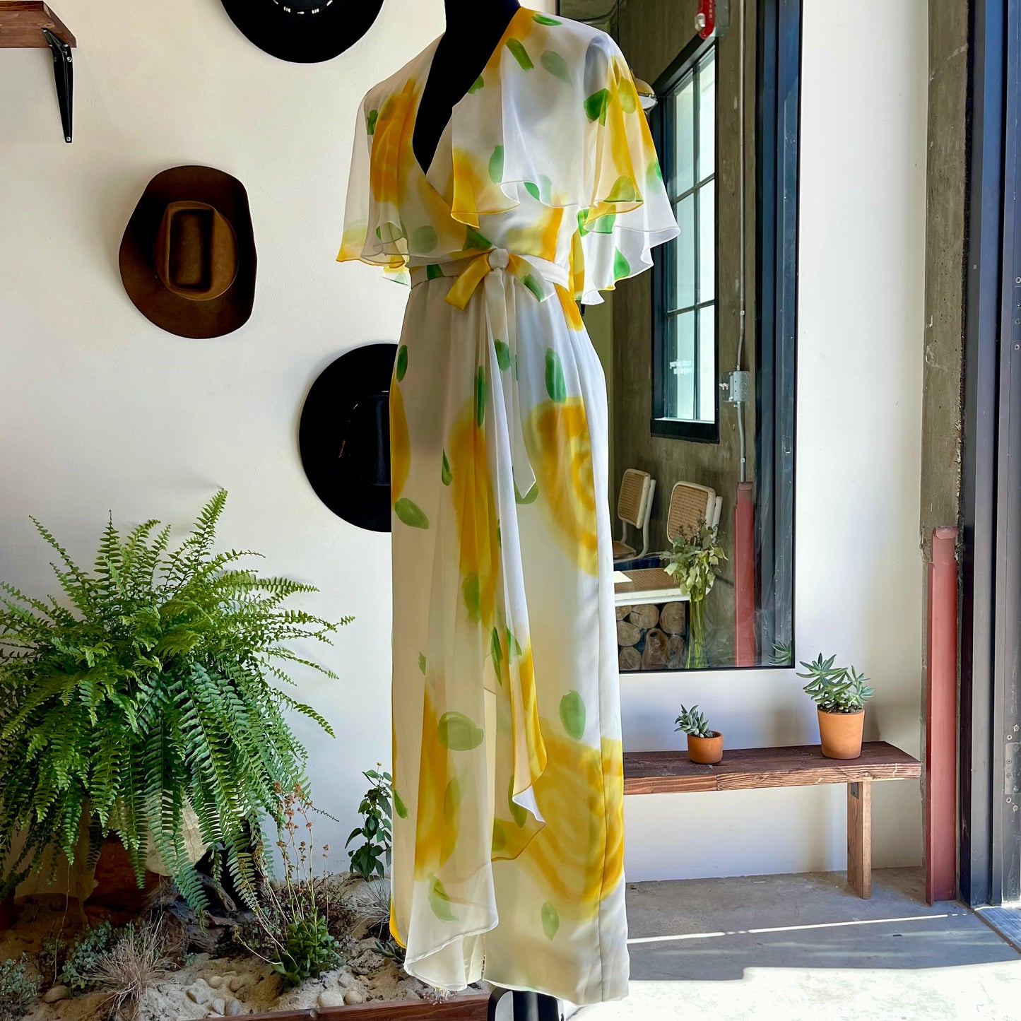 Vintage 70’s Chiffon Floral Dress - Your Vintage Neighbor