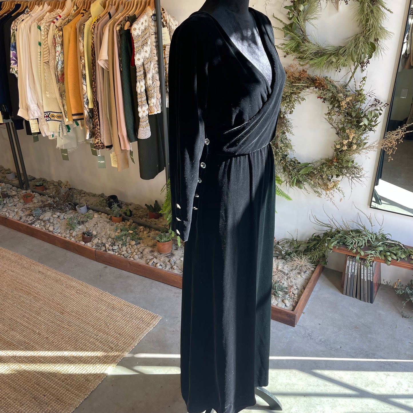 Bill Blass Neiman Marcus Velvet Dress Vintage 80’s