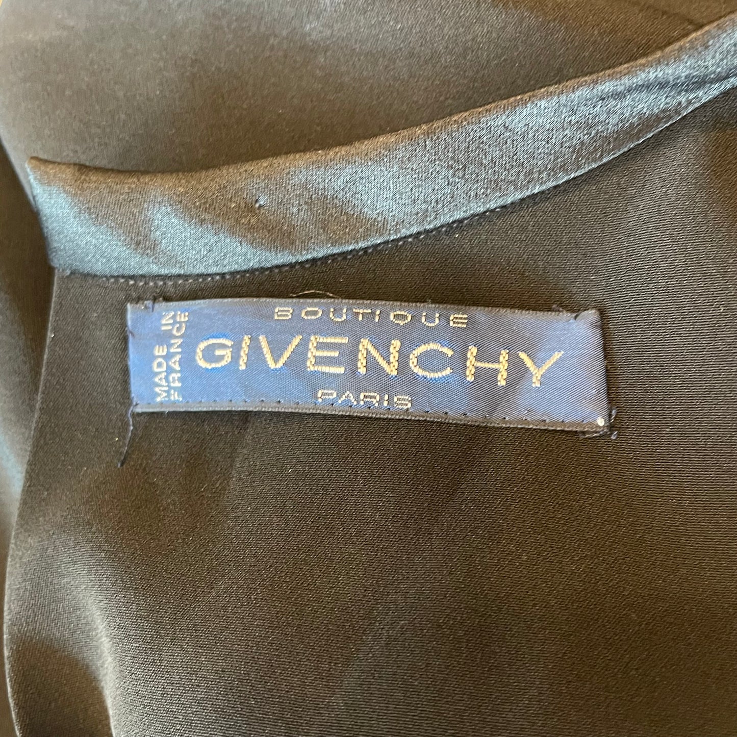 Givenchy Blouse Back Button Closure in Black Vintage 90’s