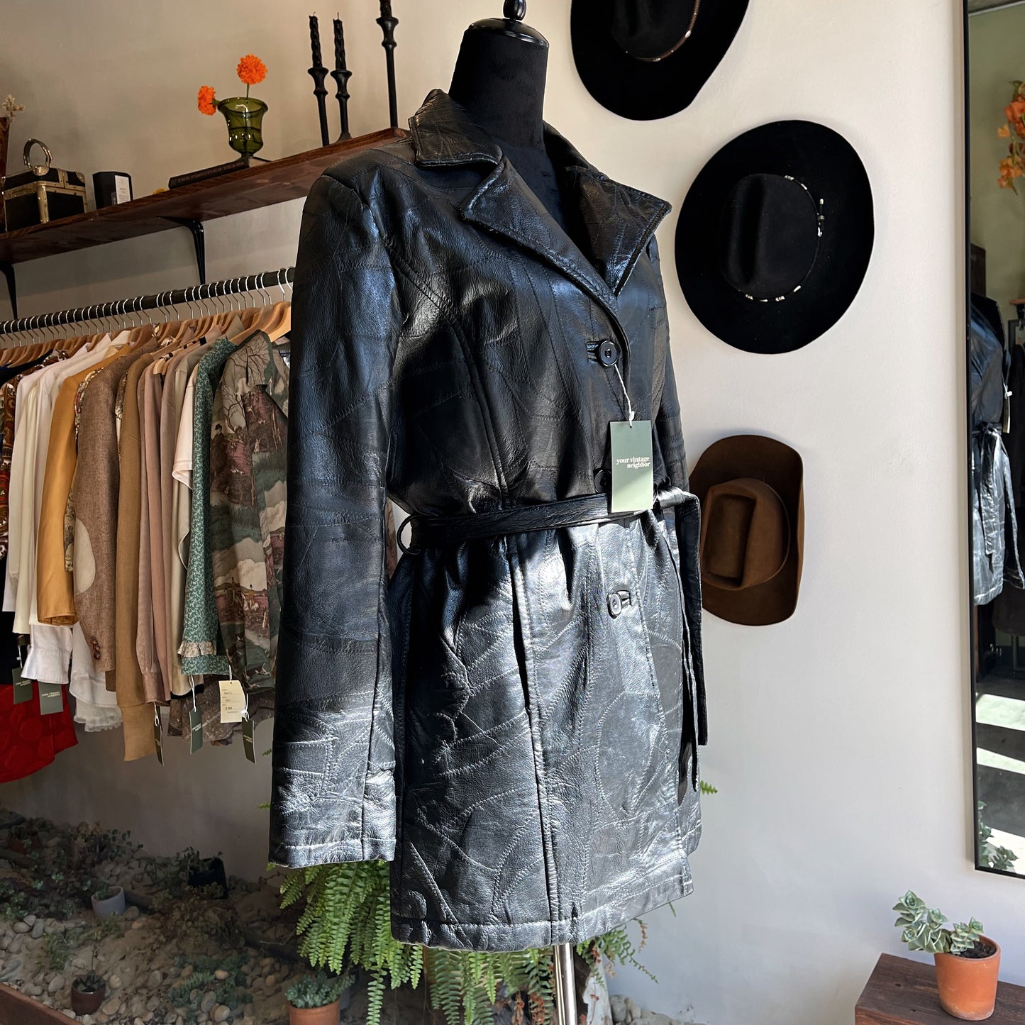 Vintage Monterey Patchwork Leather Jacket