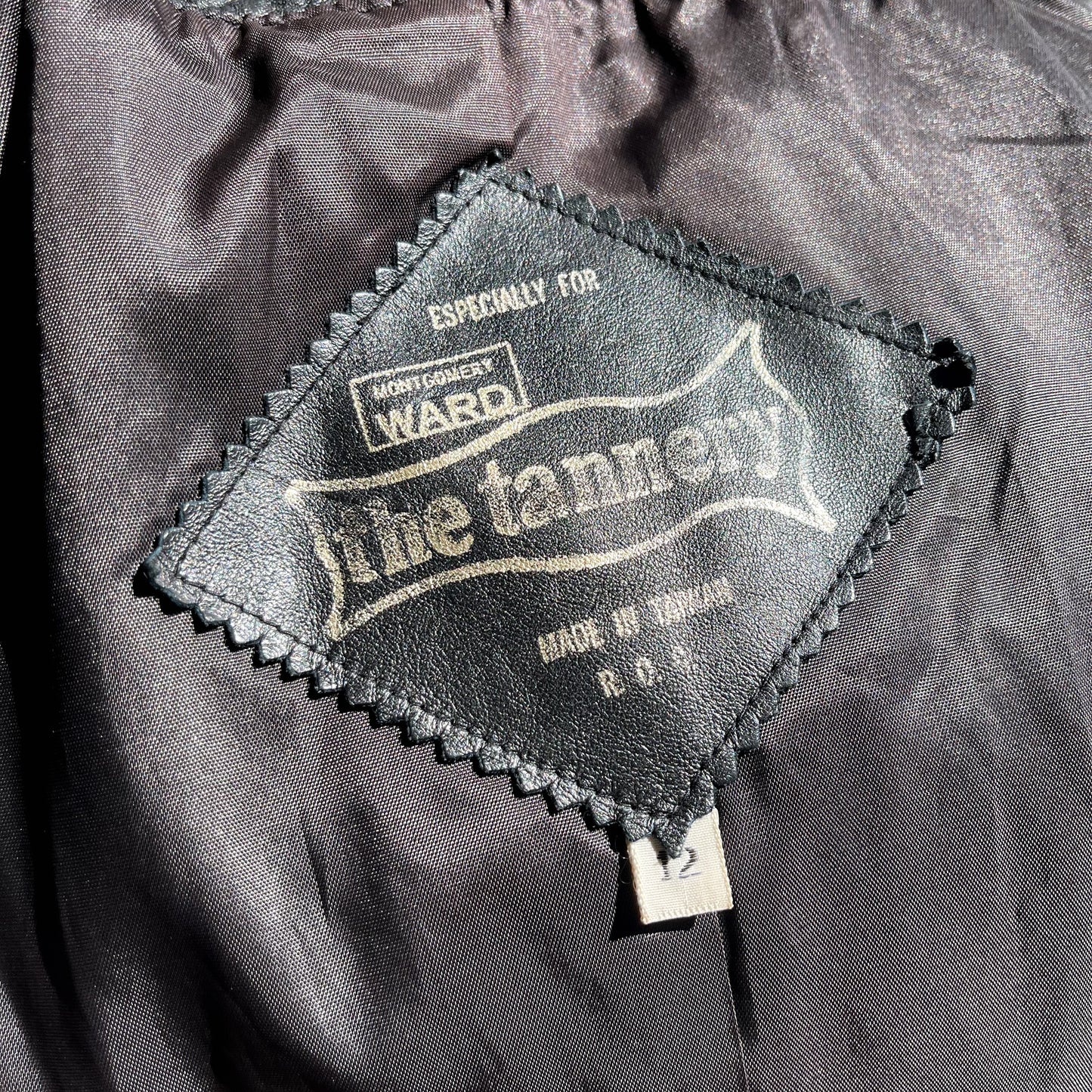 Vintage Tannery Black Leather Jacket 70’s