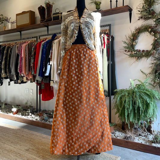 Vintage 70’s Raw Silk Skirt