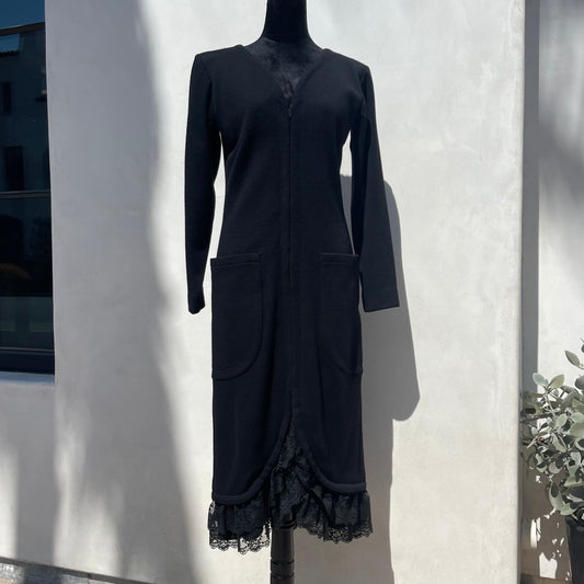 Vintage 70’s Yves Saint Laurent Long Sleeve Black Dress - Your Vintage Neighbor