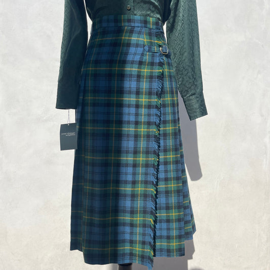 Vintage Scottish Wool Tartan Print Skirt 70’s