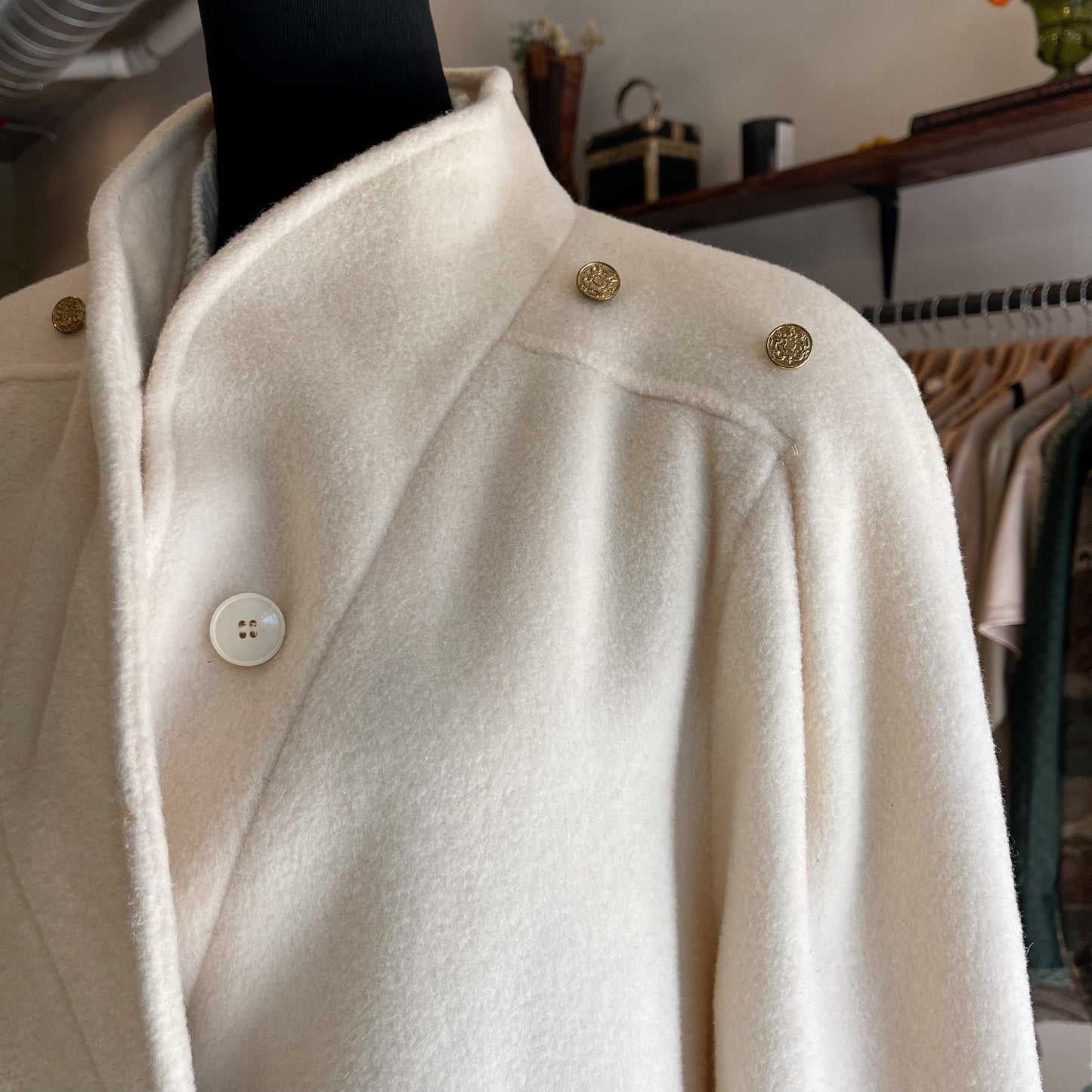 Vintage Portrait Wool Coat 80’s