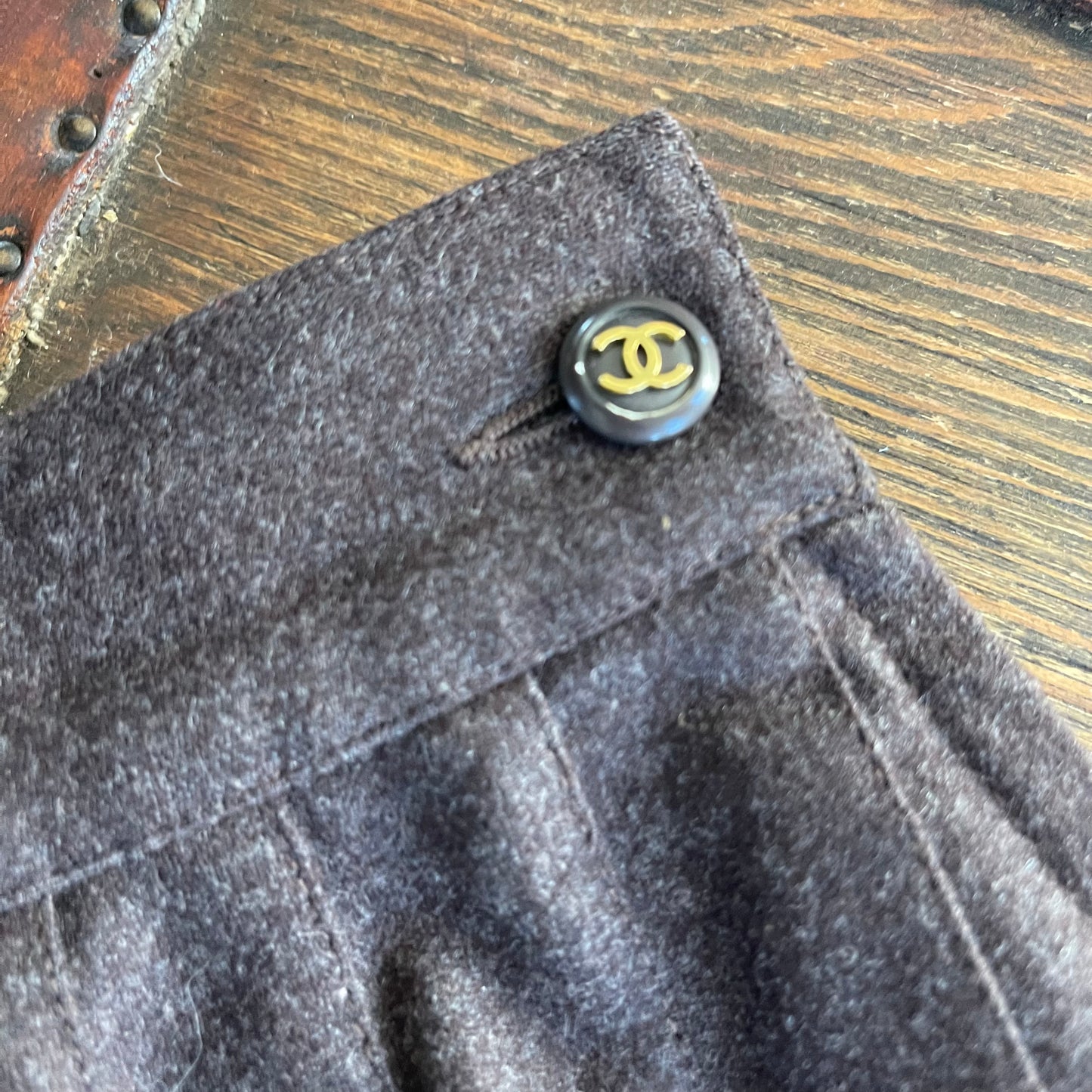 Vintage Chanel Wool Pleated Skirt 80’s - SHOP EZRA