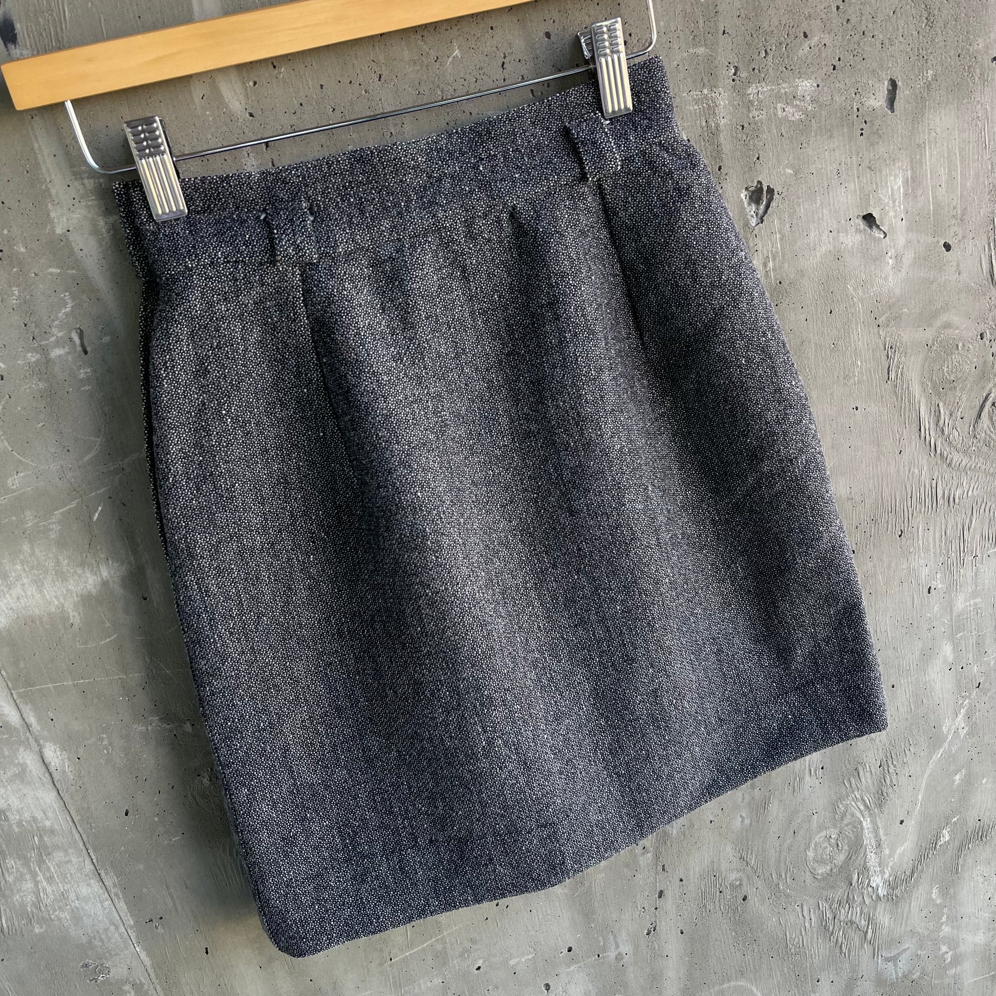 Vintage Gianni Versace Tweed Wool Mini Skirt - SHOP EZRA