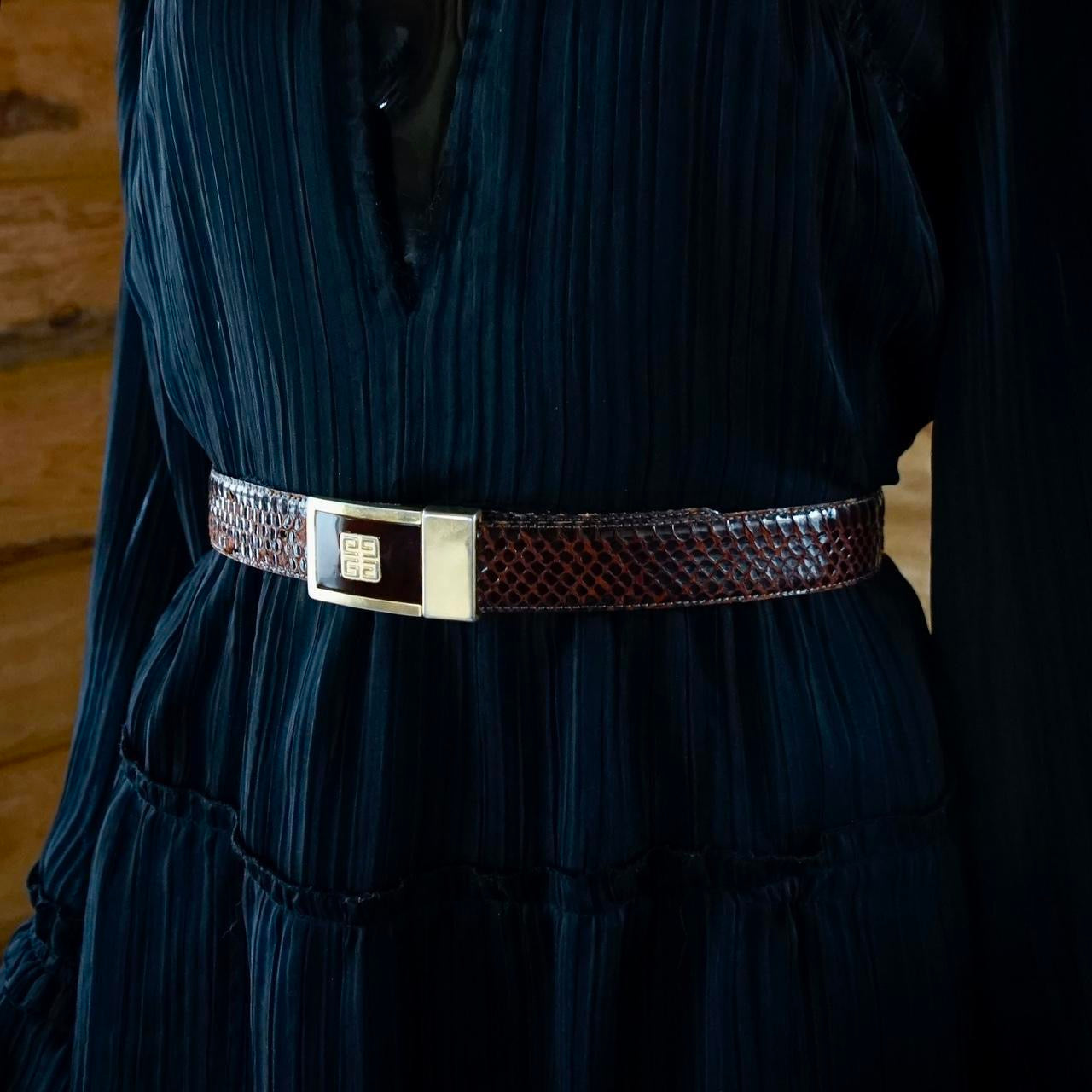 Vintage Givenchy Leather Belt - SHOP EZRA