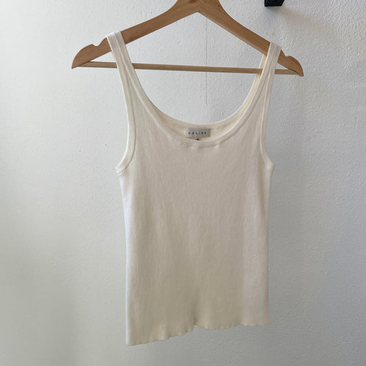 Vintage 90’s Celine Ribbed Tank Top - SHOP EZRA