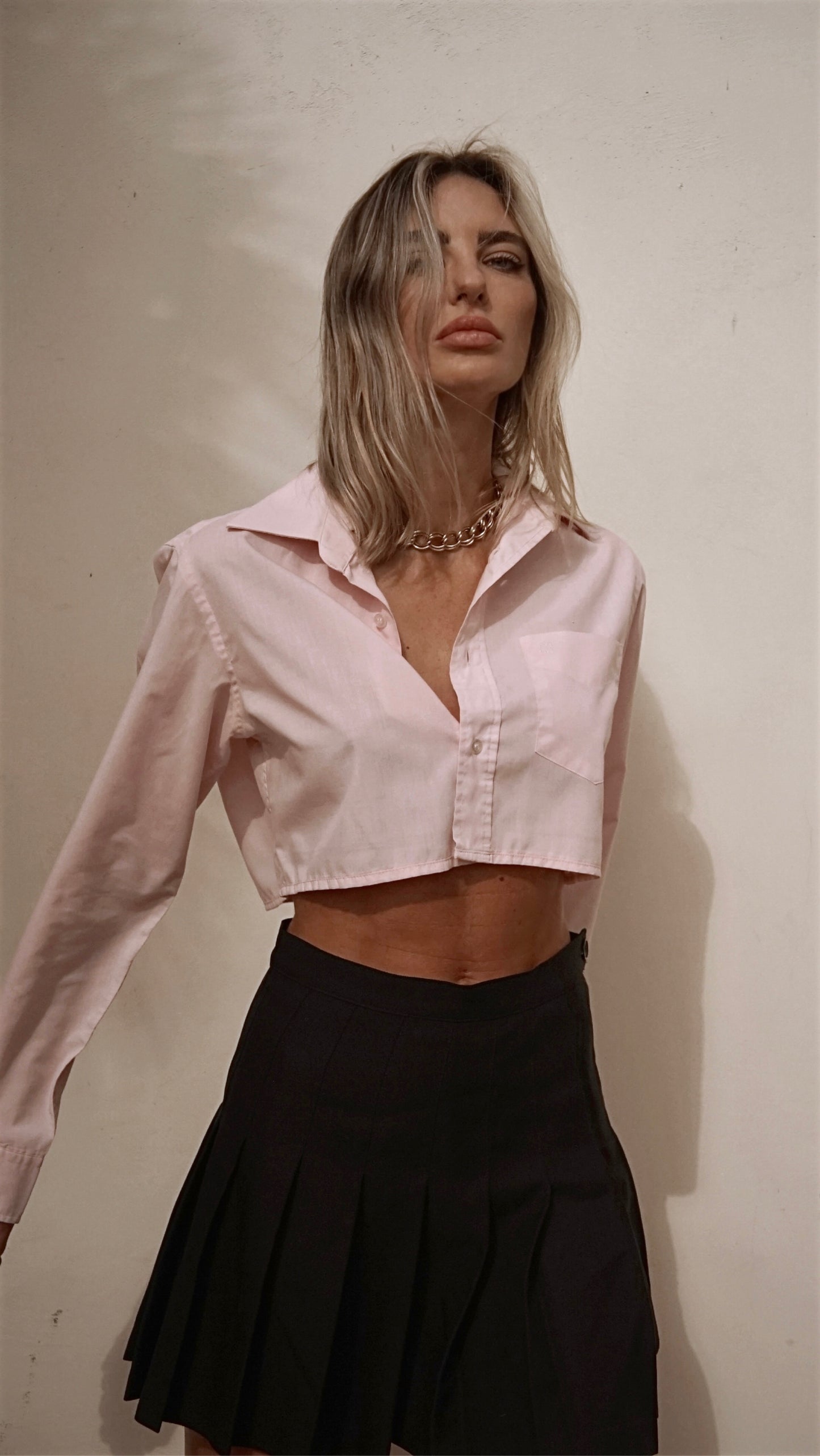 Vintage 90’s Givenchy Cropped Top in Pink - SHOP EZRA