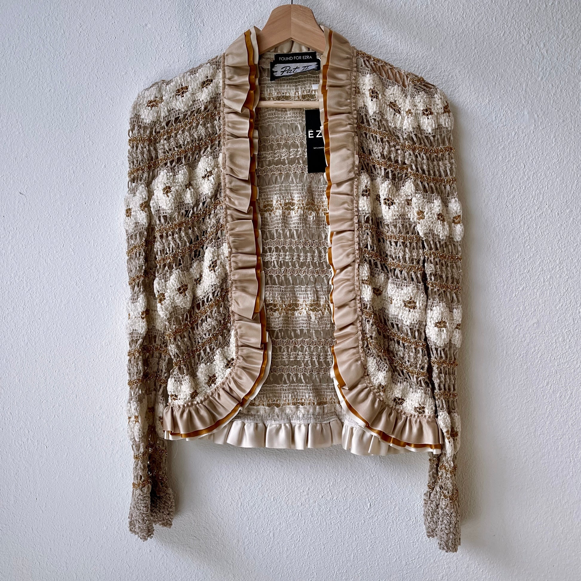 Vintage Pat Richard’s Crochet Knit Cropped Jacket - SHOP EZRA